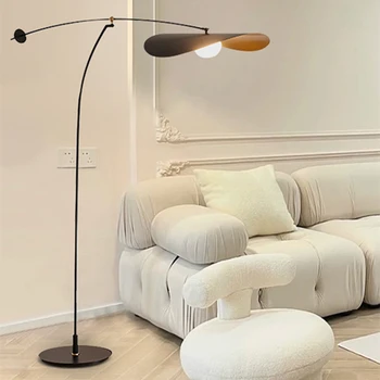 אמנות מודרנית LED הזרוע הארוכה מנורת רצפה עבור הסלון, חדר השינה של מלון פינה תפאורה עומד אור מתכווננת הביתה תאורה תלויים
