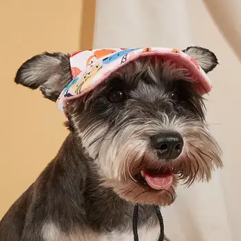 פוליאסטר מסוגנן פארק החיות כלבים כובע קל לחיות מחמד כובע נוח לטייל אביזר