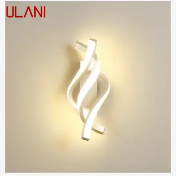 ULANI מודרני מנורת קיר מקורה LED לבן וינטאג', מנורות קיר אור יצירתי אופנה עיצוב הבית סלון, חדר שינה מעוצב