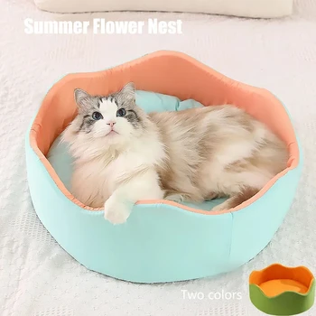 הקיץ פרח הקן נשלף, רחיץ, סיבוב מחמד חתול קן קן לחיות מחמד המיטה כלב מחמד במיטה מחמד מחצלת
