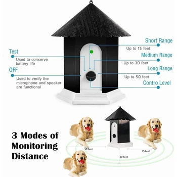 מחמד קולי נובח לעצור את עיצוב המכשיר נראה כמו שעון מעורר הכלב נגד נביחות מכשיר חדש הכלב נגד נביחות אימונים המכשיר