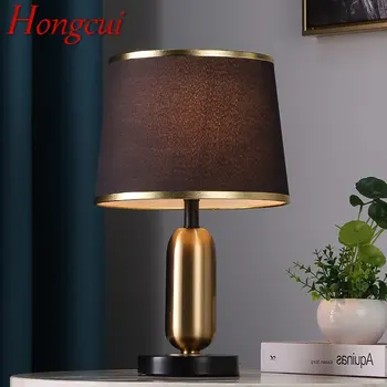 Hongcui מודרני מנורת שולחן LED נורדי יצירתי זהב שחור פשוט ליד המיטה שולחן אור עיצוב הבית הסלון, חדר השינה