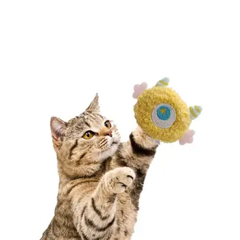 קטיפה חתול חריקת שיניים צעצוע רך אינטראקטיבי לחתול צעצועים קטיפה צבעוני עם חתולים סתימות חור חתול לועס צעצוע להקל על חרדה