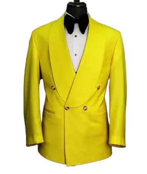 צבע רב השושבינים צהוב בלייזר מכנסיים חליפות חתן מגדיר עבור האדם את הצעיף דש חתונה בגדים ללבוש למסיבה 2pcs ' קט+מכנסיים