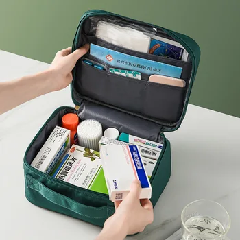 עמיד למים מעובה הרפואה Box נייד שקית אחסון ארגונית רפואת חירום התיק בשכבות המשפחה ערכת עזרה ראשונה.