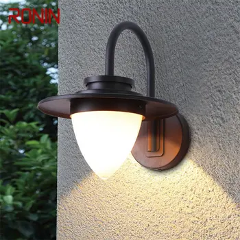 ·רונין חיצונית מנורת קיר פמוטים קלאסיים אור אטימות IP65 הביתה LED עבור המרפסת וילה