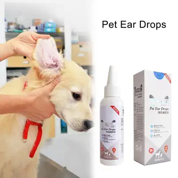 מחמד כתם ריח מסירי יעיל בריאות האוזן טיפות אוזניים נקי נגד קרדית למנוע מחמד האוזן ריח הכלב Ear Cleaner אספקה