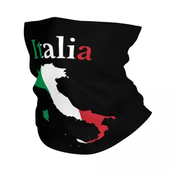 איטליה המפה דגל בנדנה הצוואר Gaiter הגנת UV לפנים הצעיף מכסה גברים, נשים, איטלקית פטריוטי בגימור צינור גרב