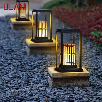 ULANI חיצונית הדשא מנורה סינית קלאסית LED תאורה ניידת IP65 עמיד למים עבור חשמל בבית מלון וילה גן עיצוב