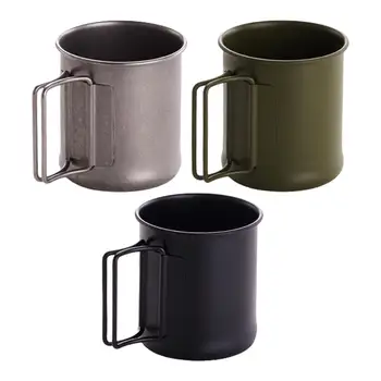 נירוסטה קמפינג כוס עמיד כוסות מתכת לשימוש חוזר ספל קפה שולחן