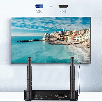 אלחוטית משדר תצוגת מתאם HDMI-Extender וידאו משדר & מקלט ערכת Dongle הביתה הזרמת טלוויזיה מוניטור מחשבים ניידים