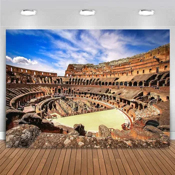 רומא העתיקה הבניין ההיסטורי Historyl רקע חורבות איטליה המפורסמים של העיר העתיקה הקולוסיאום אירופה נסיעות צילום רקע