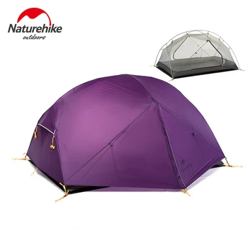 Naturehike חיצונית 1-2 אדם אוהל 15D ניילון אריג עמיד למים 4000mm ultra-אור מעובה ועמידים, אטים לגשם האוהל