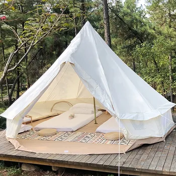 חיצונית Ger אוהלים הודיים גשם צל מזון אורגני הביתה להישאר במתקן Fastigium אוהלים