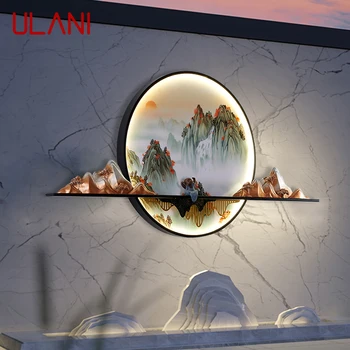 ULANI סולארית חיצונית ציור המנורה יצירתי עגולה נוף עמיד למים ציור וילה חצר קישוט הציור