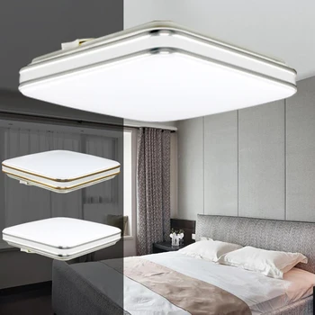 LED מודרנית הר סומק, התקרה האור בריבוע 42W המשרד הביתי השינה מנורת תקרה 48W Dimmable יומי תאורה בהירות גבוהה