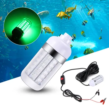 12V LED דיג אור אטימות Ip68 מפתה מוצא דגים המנורה מושך שרימפס קלמארי קריל 4 צבעים האור מתחת למים