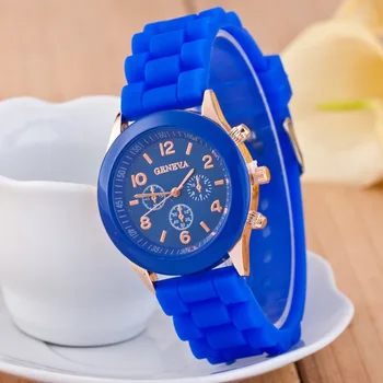 Sdotter הרכש החדש שעונים לנשים ז ' נבה שלוש-עין סיליקון לצפות אופנה אופנתי גבירותיי שעון Relojes פארא Mujer