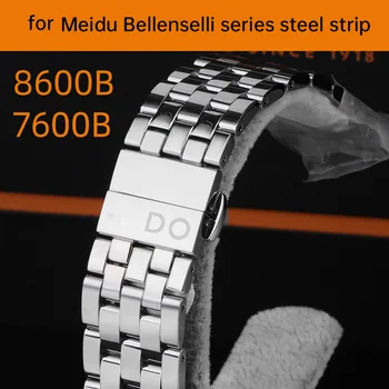 על מידואו Bellenselli M8600 להקת שעון M7600b שרשרת השעון המקורי פלדה הלהקה 20mm של גברים ונשים פלדה שרשרת
