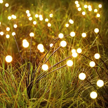 2 יצירה אישית של אנרגית השמש Fireflys אורות Adjustables זווית קומה אור גינת פאטיו פארקים