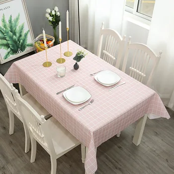 prostokątny stół jednorazowy pcv משובץ obrus הביתה plastikowy stół מאטה jadalnia wystrój stołu