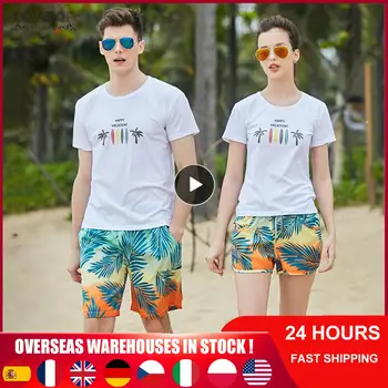קיץ בגדי ים קצרים Beachwear מותן נמוכה לנשימה יבש מהירה לחוף לובשים גברים בגדי הים גלישה ייבוש של נשים מכנסיים קצרים