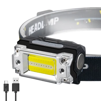 300LM LED פנס העבודה טעינת USB IPX4 עמיד למים LED הפנס. 3 נוריות חיישן תנועה עבור מבוגרים רץ קמפינג טיפוס חיצוני