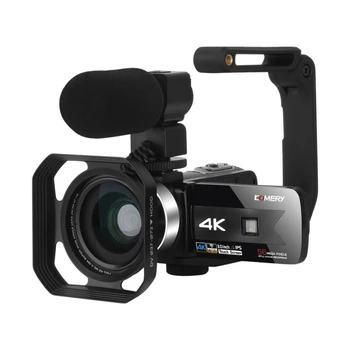 הרכש החדש 4K מיני מצלמת וידאו עם 3inch מסך מגע 56MP HD וידאו הדיגיטלי מצלמה עם נעליים חם ממשק Handycam Camcorder