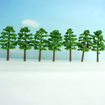 20Pcs בניית מודל 1 150 מידה עצים, צמחים מלאכותיים רכבת הכביש