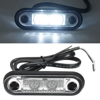 לבן בסגנון LED פלאש מתאים KELSA סמן סרגל אור מנורת 12v 24v בלם,אור זנב האור גג המכונית משאית טריילר משאית לרכב פרטי