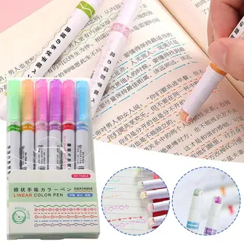 כתיבה עטי סימון צבעוניים כלי ציור עקומת מרובים עט מדגיש קו צורות עקומת משולב סמנים עט Z4U0