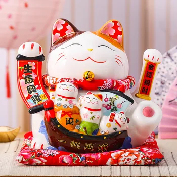 2023 חתול מזל קישוט קישוטים חתול מזל רדיו גל האוצר חנות מתנות סין בהצלחה קישוט הבית מתנת מלאכה