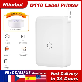 Niimbot D110 מיני נייד תרמי תווית מדפסת אלחוטית Bluetooth מדבקה כיס מדפסת תוויות מכונה מדפסת כיס