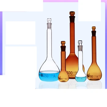 סופר כיתה שקוף חום פקק זכוכית נפח בקבוק איכותי יכול לעבור את הבדיקה גבוהה בורוסיליקט