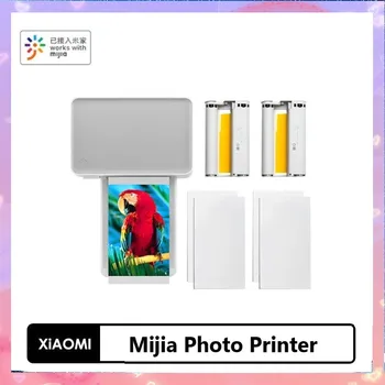Xiaomi Mijia מדפסת תמונות בגודל 6 אינץ ' חום סובלימציה דק שחזור צבע אמיתי אוטומטי מרובים שלט אלחוטי מדפסת ניידת