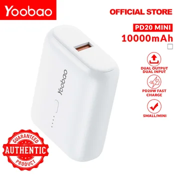 Yoobao 10000mah כוח הבנק עבור mini 4 pro Redmi 10 Iphone 14 Pro מקס Realme GT ניאו 3T OnePlus 10T Baseus D02 Pro אנקר החיים P2