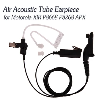 אוויר צליל אקוסטי צינור האוזנייה PTT המיקרופון אוזניות נגד קרינה הפנימי מיקרופון אוזניות עבור Motorola XPR חותם DP APX