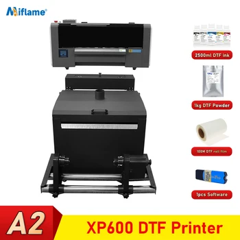 A2 DTF מדפסת עם אבקת שייקר מכונת Epson כפול XP600 ראשי ההדפסה 42CM הדפסת חולצה מכונת העברה ישירה של המדפסת