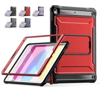 Shockproof Stand Case For iPad של אפל Pro12.9 2022 A2764 A2437 A2766 A2436 עבור Pro 12.9 2021 2020 2018 ילדים בטוחים לכסות Coque