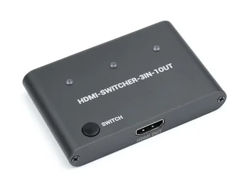 HDMI 4K Switcher, 3 ב-1, אחד-לחץ על עבור התקני קלט לשתף אחד HDMI, מסך ברזולוציה גבוהה וחלק