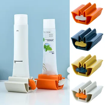 מעשי משחת שיניים מסחטת ידנית מסחטת משחת שיניים בקלות נייד פלסטיק מתקן שירותים אבזרים סטים